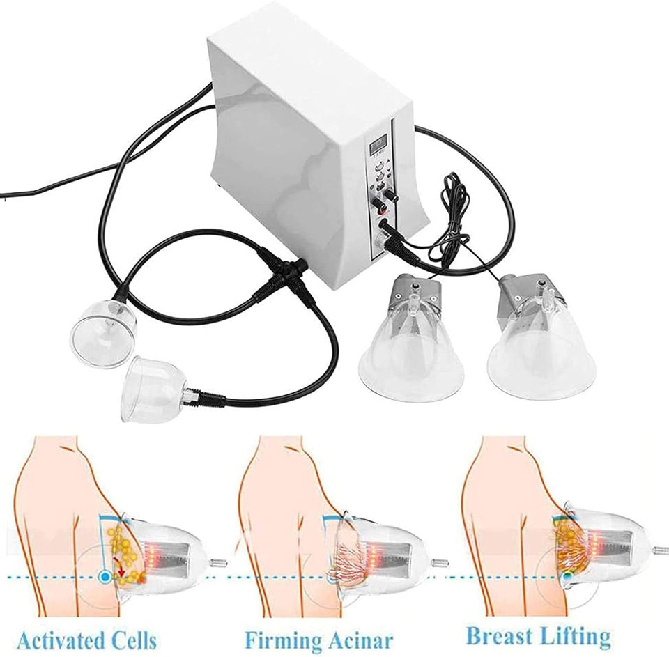 Kardol Electric Breast Enhancement Machine, Chest Enlargement Massager Heater, Far Infrared Cupping For Women For Breast Dysplasia, Flat Breasts, Sagging Breasts
Color: White