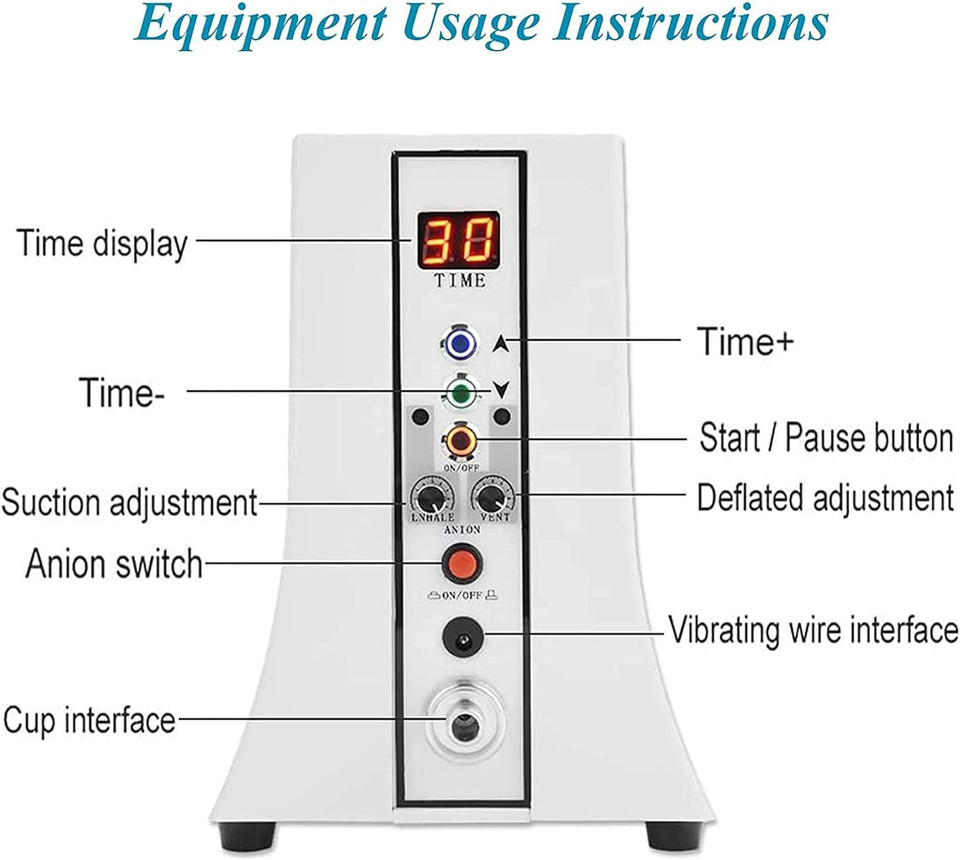 Kardol Electric Breast Enhancement Machine, Chest Enlargement Massager Heater, Far Infrared Cupping For Women For Breast Dysplasia, Flat Breasts, Sagging Breasts
Color: White