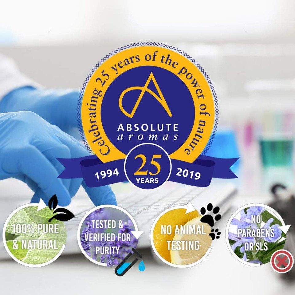 Absolute Aromas Romance Bath & Massage Oil 100ml - Jasmine, Spearmint and Cedarwood Pure Essential Oils in a Jojoba, Sweet Almond & Evening Primrose Base - Sensual Body Oil