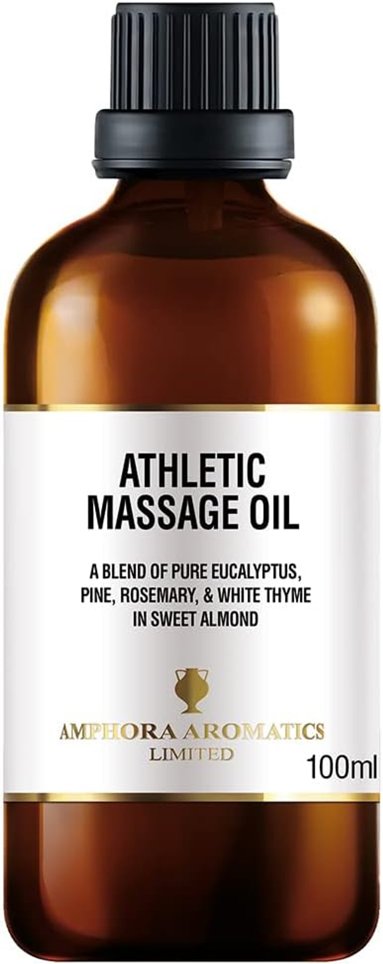 Amphora Aromatics Athletic Massage Oil 100ml - Glass