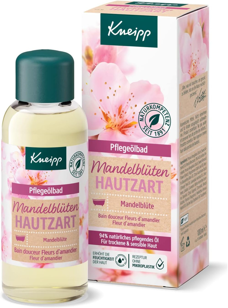 Kneipp Oil Bath Almond Blossom Skin Care 100 Ml