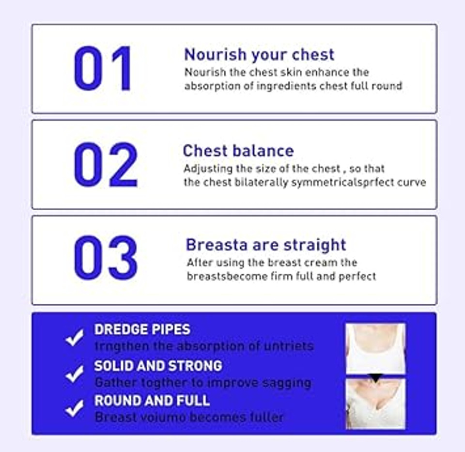 50G Glowavenue Breasts Boost Cream, Natural Breast Enhancement Cream, Breast Firming And Lifting Cream, Firm Massage Cream, Lifts And Firms The Bust Area, For All Skin Types (5Pcs) 50G Glowavenue Breasts Boost Cream, Natural Breast Enhancement Cream, Breast Firming And Lifting Cream, Firm Massage Cream, Lifts And Firms The Bust Area, For All Skin Types (5Pcs)