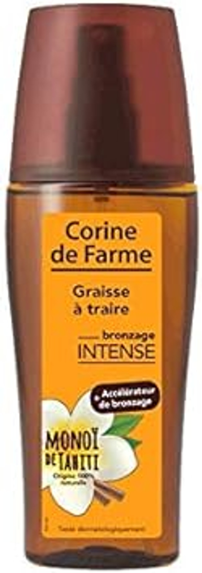 CORINE DE FARME Graisse a traire avec accélérateur de bronzage Monoi de Tahiti - 150 ml