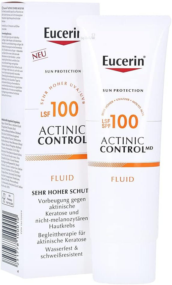 Eucerin Sun Actinic Control Spf100 Fluid Protezione Cheratosi Attinica, 80Ml