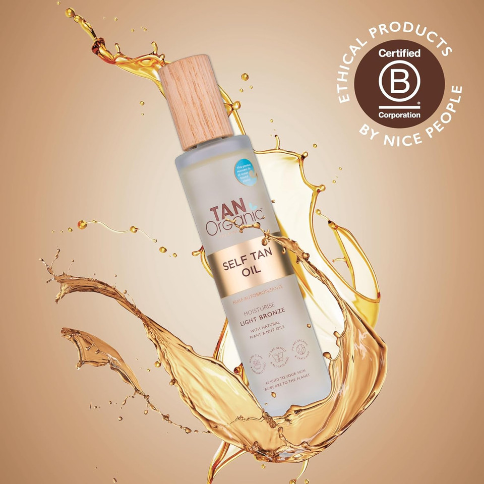 TanOrganic Self Tanning Oil Fake Tan Certified Organic Natural Vegan 100ml