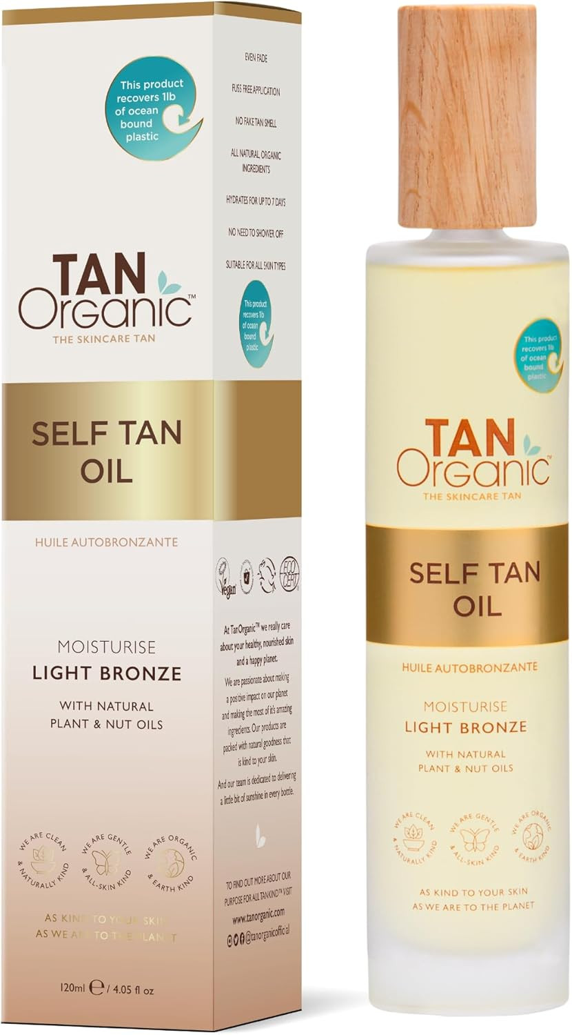 TanOrganic Self Tanning Oil Fake Tan Certified Organic Natural Vegan 100ml