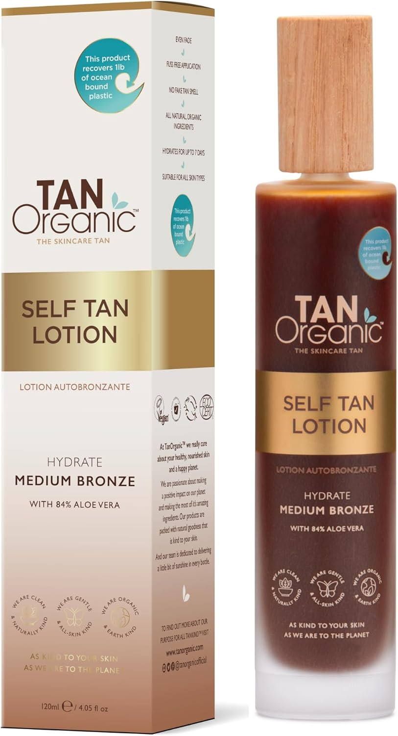 TanOrganic Self Tanning Lotion Fake Tan Certified Organic Natural Vegan 100ml