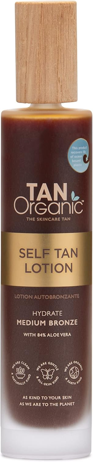 TanOrganic Self Tanning Lotion Fake Tan Certified Organic Natural Vegan 100ml