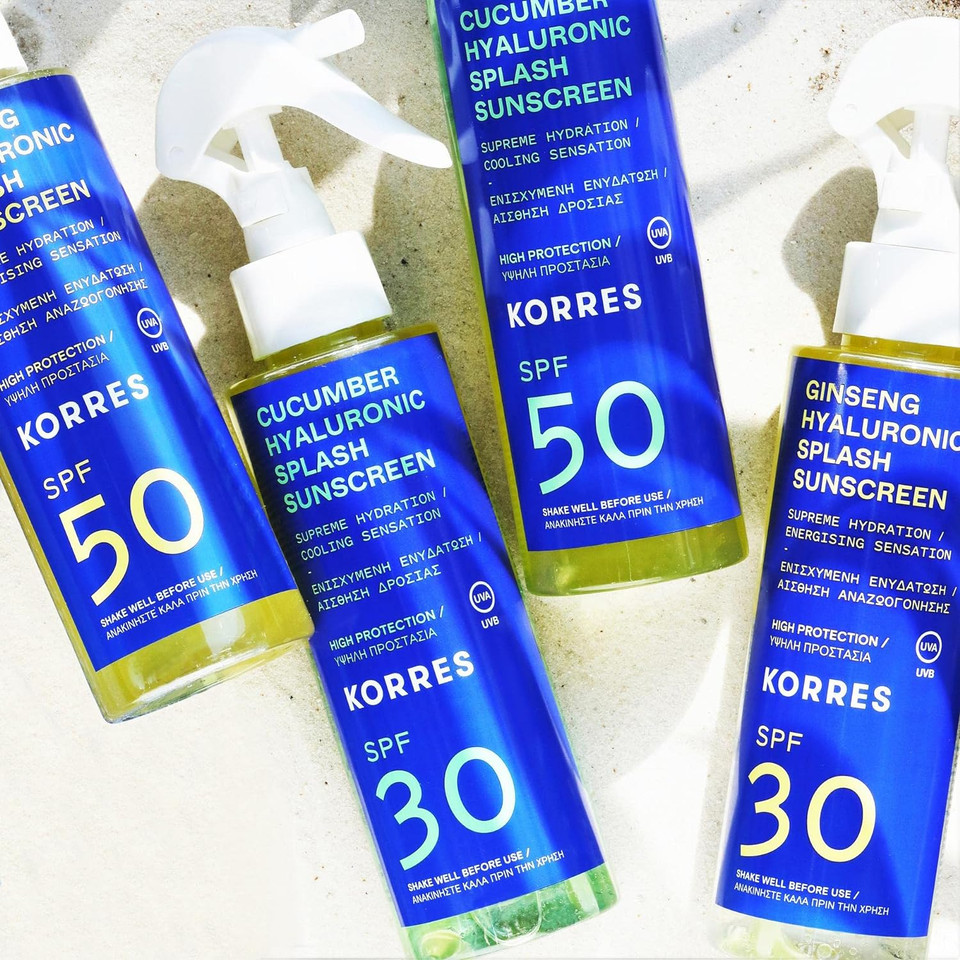 Korres Cucumber Hyaluronic Splash Sun Protection Spray For Face & Body Spf30, With Cooling Effect, Quick Absorbing & Vegan, 150 Ml

Size: 175 G (Pack Of 1)