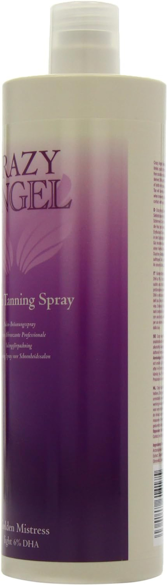 Crazy Angel Salon Tanning Spray Golden Mistress Light 6% Dha 1000Ml