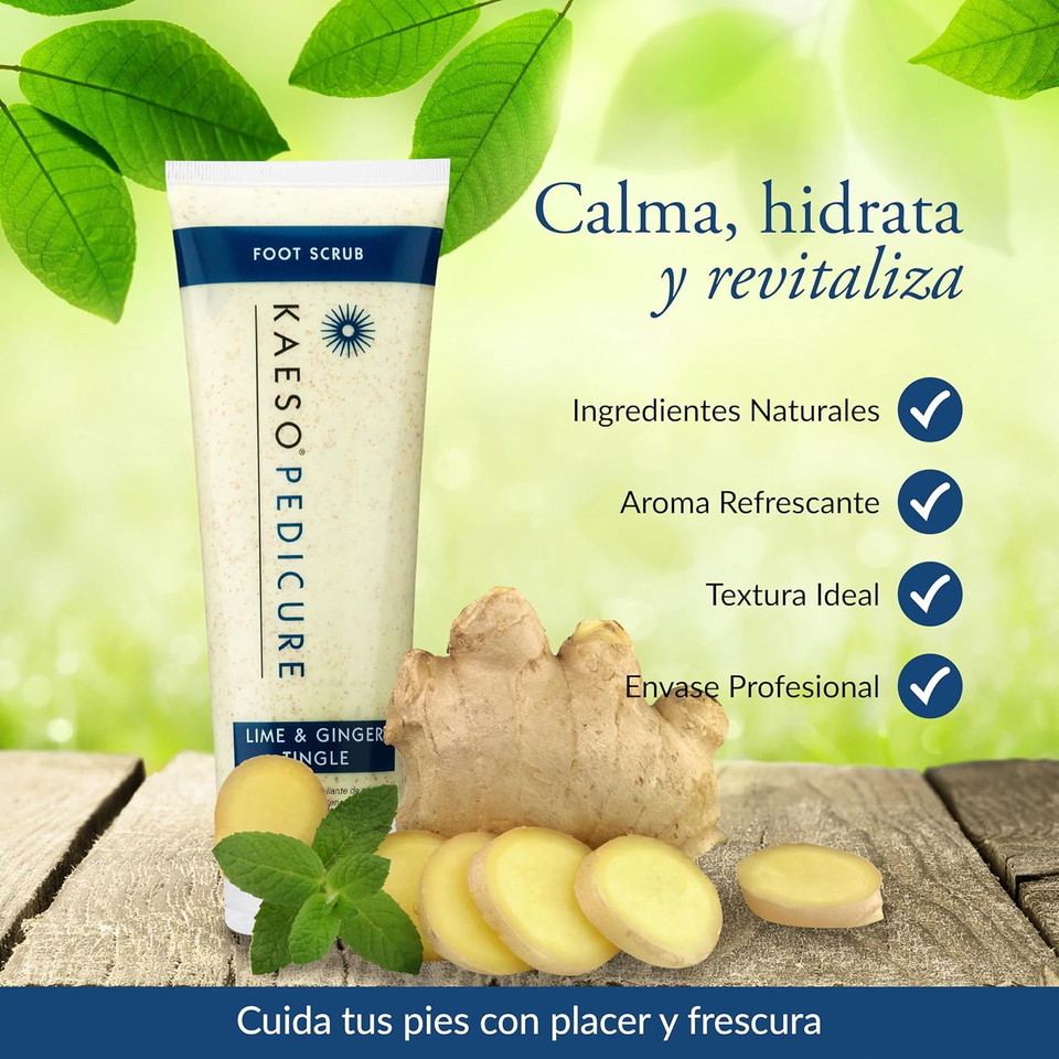 Kaeso Lime and Ginger Tingle Foot Scrub 250 ml