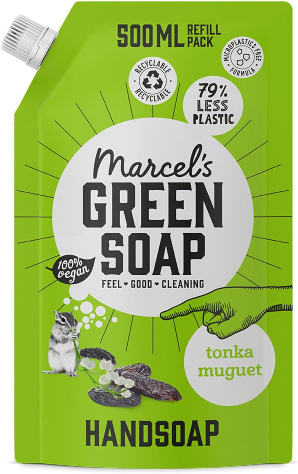 Marcel'S Green Soap - Hand Soap Refill Tonka & Muguet - Handwash Dispenser Refill - 100% Eco Friendly - 100% Vegan - 97% Biodegradable - 500 Ml
Color: Tonka & Muguet
Size: 500 Ml (Pack Of 1)
