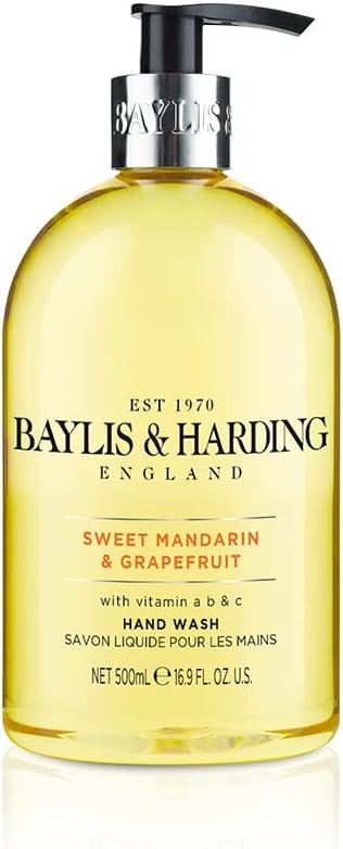 Baylis & Harding Sweet Mandarin And Grapefruit Hand Wash, 500 Ml (Pack Of 3) - Vegan Friendly