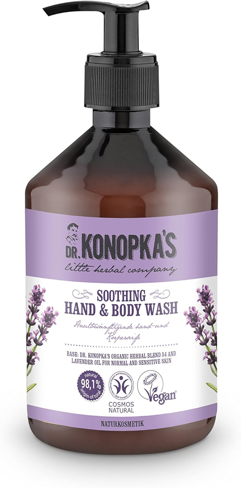 Dr.Konopka's Soothing Hand and Body Wash, 500 ml
