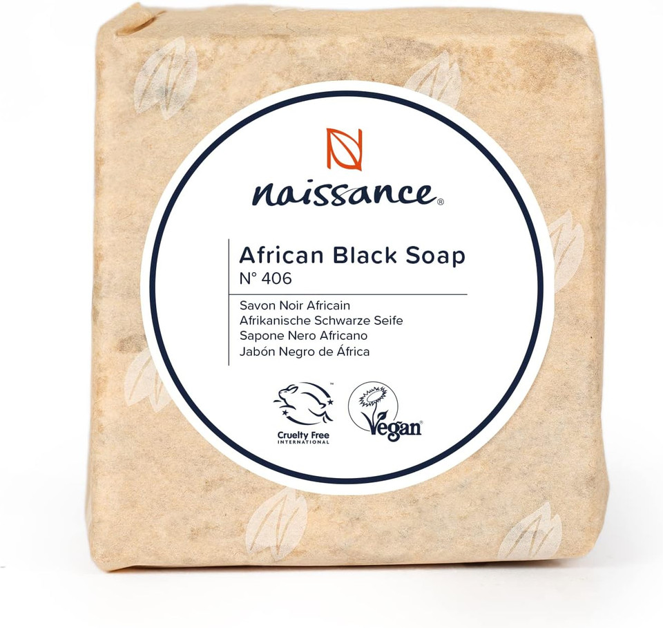 Naissance Authentic African Black Soap 100G