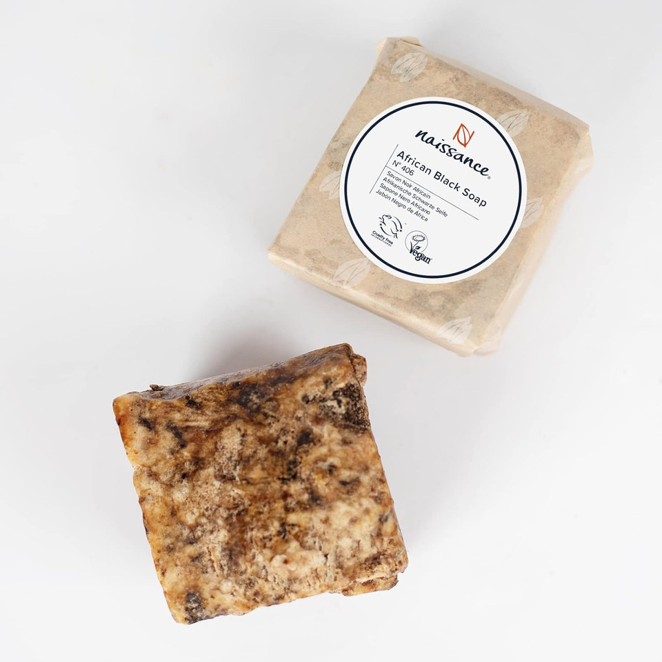 Naissance Authentic African Black Soap 100G