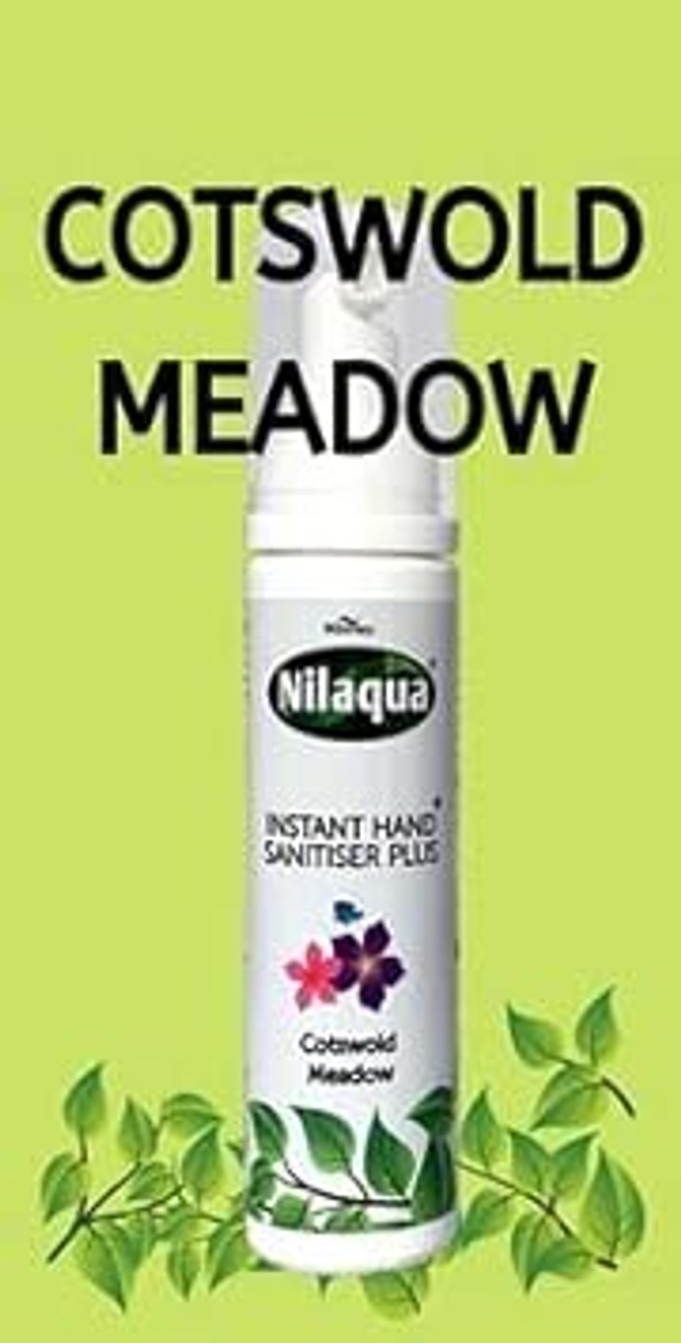 Nilaqua Fragranced Foaming Hand Sanitiser, Cotswold Meadow, Floral Scent, Long Lasting Protection, Suitable For All Skin Types 100Ml