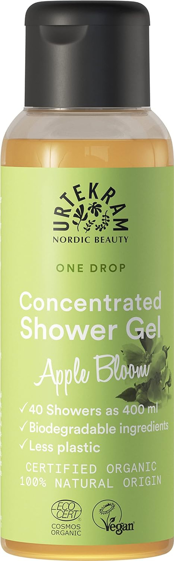 Urtekram Concentrated Shower Gel - One Drop, Apple Bloom, 100 Ml