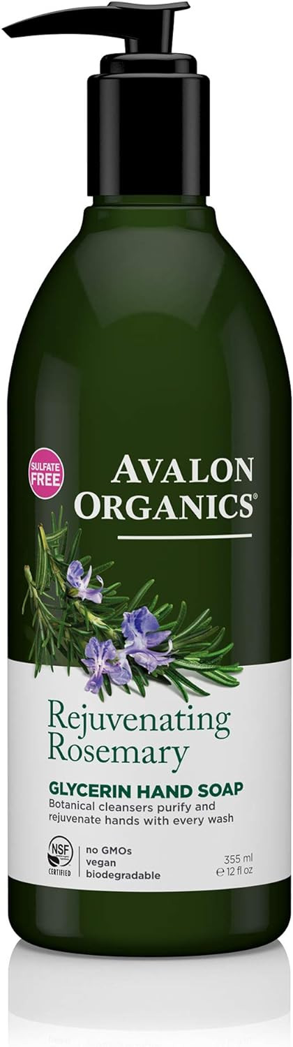 Avalon Glycerin Liquid Hand Soap, Rosemary, 355Ml