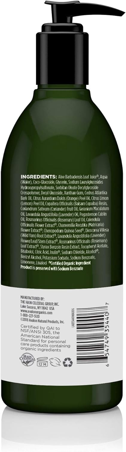 Avalon Glycerin Liquid Hand Soap, Rosemary, 355Ml