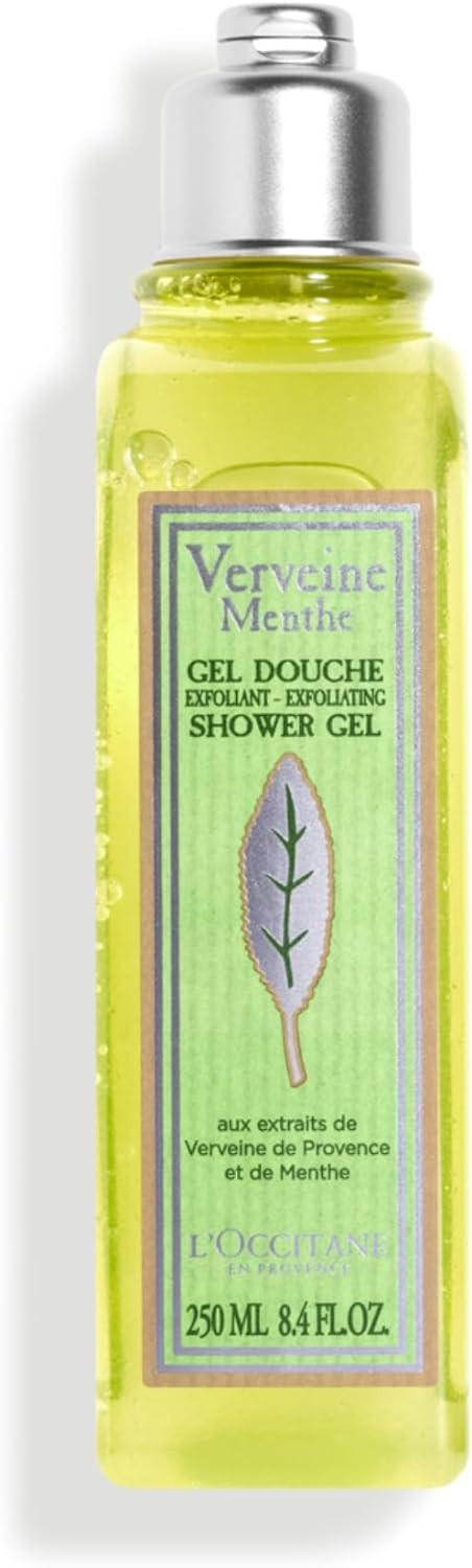 L'Occitane Mint Verbena Exfoliating Shower Gel 250Ml | Minty And Zesty Shower Gel For All Skin Types