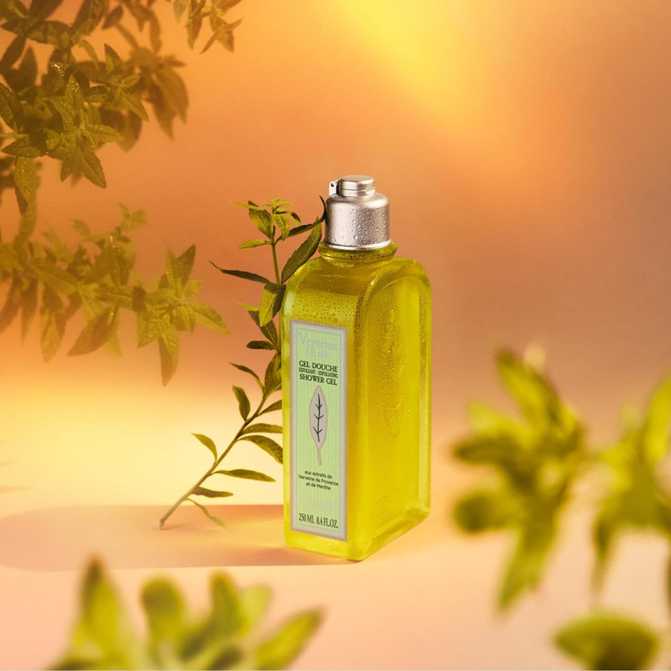 L'Occitane Mint Verbena Exfoliating Shower Gel 250Ml | Minty And Zesty Shower Gel For All Skin Types
