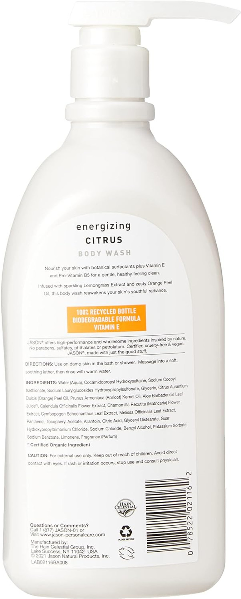 Jason Natural Cosmetics Citrus Body Wash 887Ml/30Floz