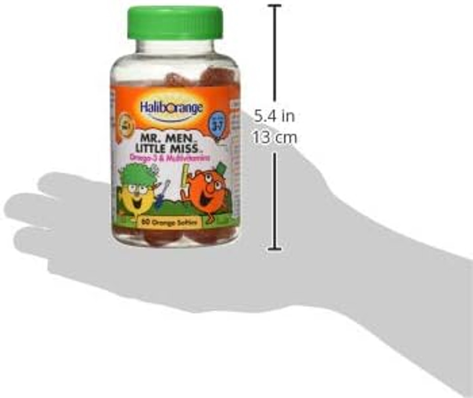 Haliborange Kids Vitamins Mr. Men Little Miss Omega-3 and Multivitamins Softies, 60S 5012335888807