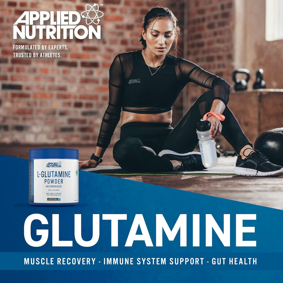 Applied Nutrition L Glutamine Powder - Amino Acid, Muscle Strength & Recovery, Boosts Immune System, Unflavoured (250g - 50 Servings) Applied Nutrition L Glutamine Powder - Amino Acid, Muscle Strength & Recovery, Boosts Immune System, Unflavoured (250g - 50 Servings)