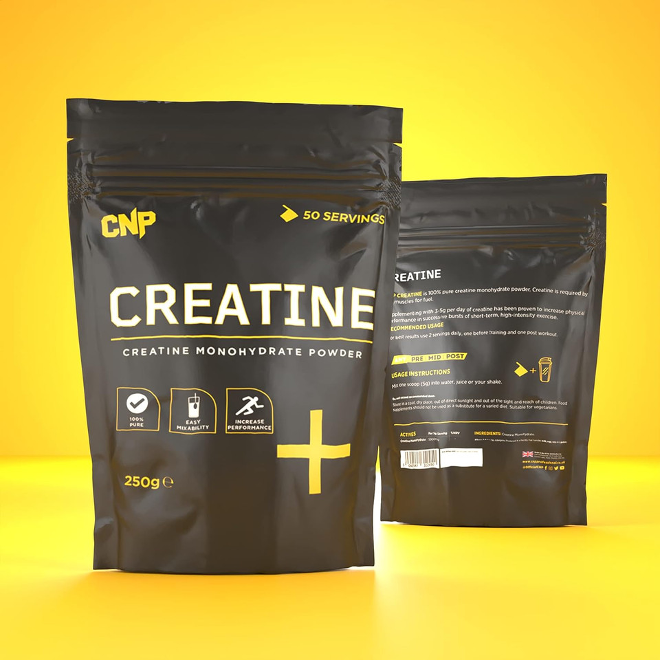 Cnp Professional Creatine Range, 500G / 250G Creatine Monohydrate Powder, E2 Ethyl Ester 240 Capsules (250G Powder)