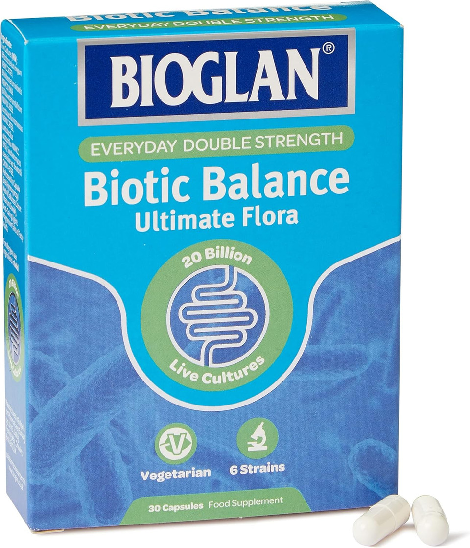 Bioglan Biotic Balance Ultimate Flora | 20 Billion | CFU | 6 Strains | Live Bacteria | 30 Capsules Bioglan Biotic Balance Ultimate Flora | 20 Billion | CFU | 6 Strains | Live Bacteria | 30 Capsules