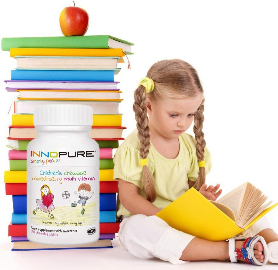 Smartypantsã¢Â® 120 Chewable Kids Multivitamin Tablets - All B Vitamins, Vitamin D3, Vitamin C & Vitamin E - With Added Iron To Contribute To The Normal Growth Of Children - Uk Made By Innopure
