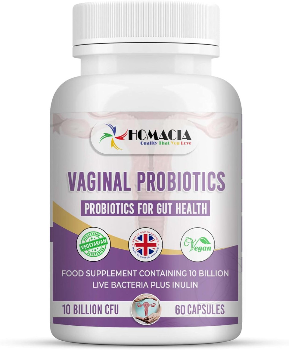 Homacia Vaginal Probiotics | Urinary Bio-Balance & Vaginal Gut Bacteria Support Capsules For Women | Uti And Yeast Balance Support | Probiotics For Women | Uk Made - 60 Day Supply