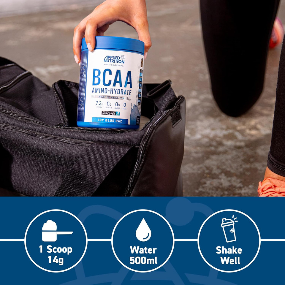 Applied Nutrition Bcaa Powder - Branched Chain Amino Acids Bcaas Supplement, Amino Hydrate Intra Workout & Recovery Energy Drink (450G - 32 Servings) (Fruit Burst)

Size: 32 Servings (Pack Of 1)
