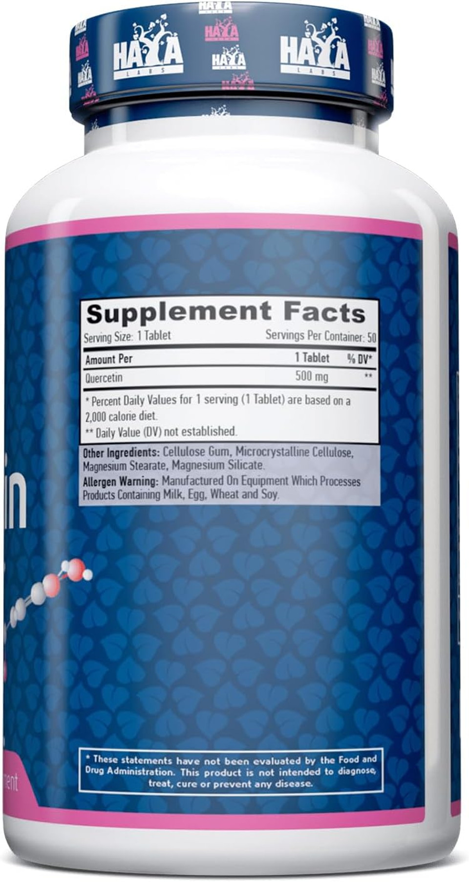 Quercetin 500 Mg X 50 Tablets Double Strength Antioxidant Supplement Immune Health