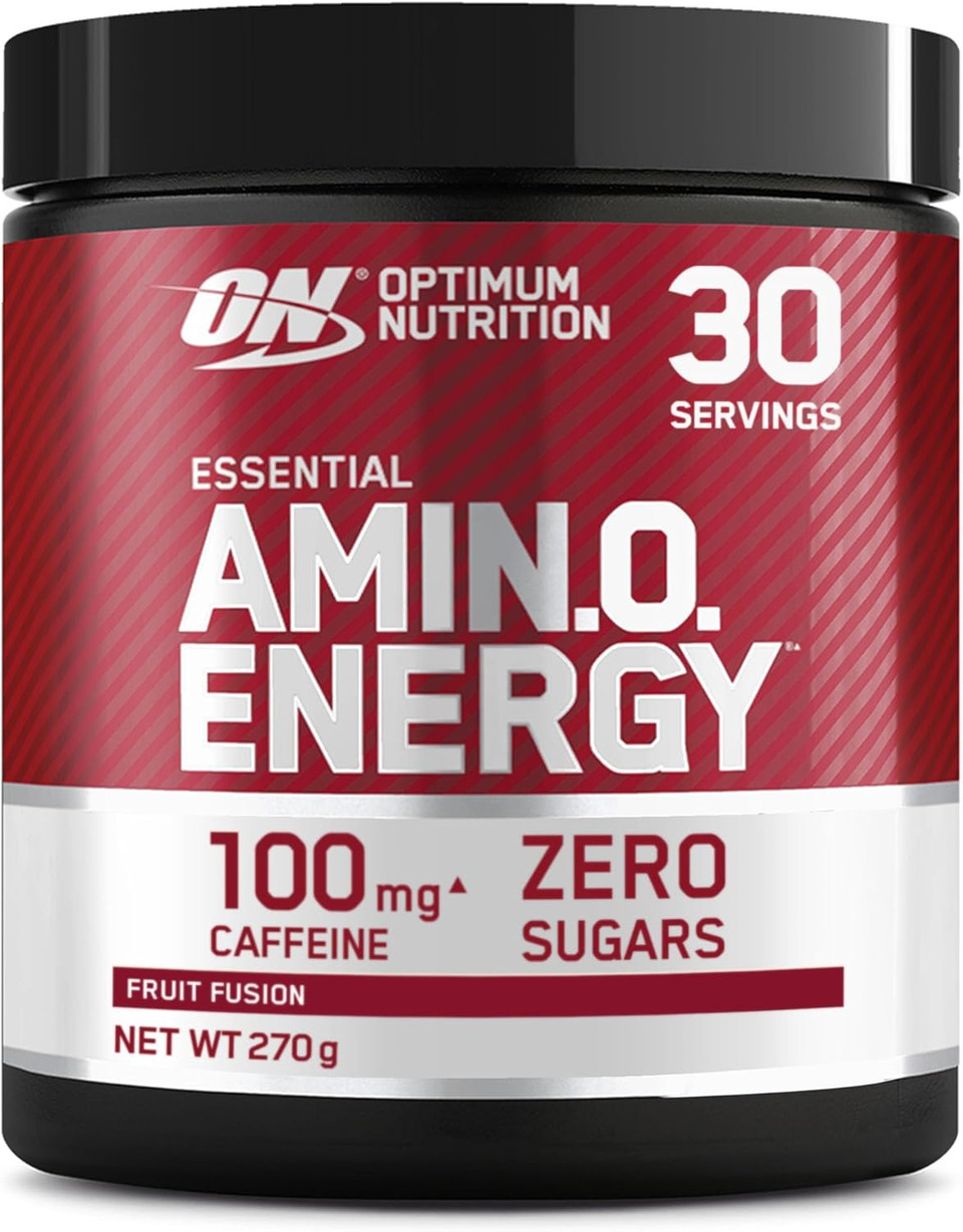 Optimum Nutrition Amino Energy Pre Workout Powder, Energy Drink with Amino Acids, BCAA and L-Glutamine, Food Supplement with Vitamin C and Caffeine, Orange Cooler Flavour, 30 Servings, 270 g Optimum Nutrition Amino Energy Pre Workout Powder, Energy Drink with Amino Acids, BCAA and L-Glutamine, Food Supplement with Vitamin C and Caffeine, Orange Cooler Flavour, 30 Servings, 270 g