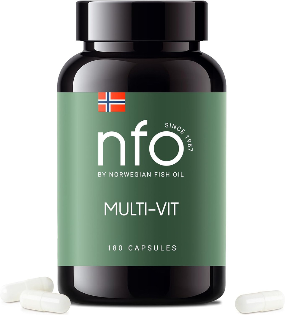 Nfo Multi-Vit Energy [180 Capsules] Norwegian Natural High-Dose Complex Each Vitamin And Mineral In Our Multivitamin Is Calibrated For Maximum Synergy Made In Norway