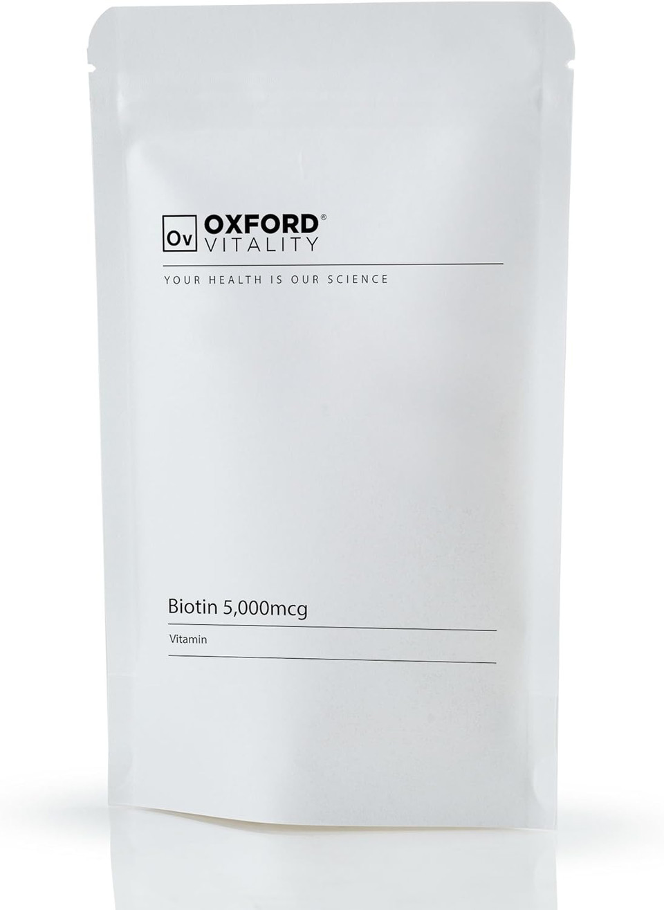 Biotin Tablets 5000Mcg | High Strength Supplement | Skin, Hair & Metabolism Support | Vegetarian And Vegan | Oxford Vitality