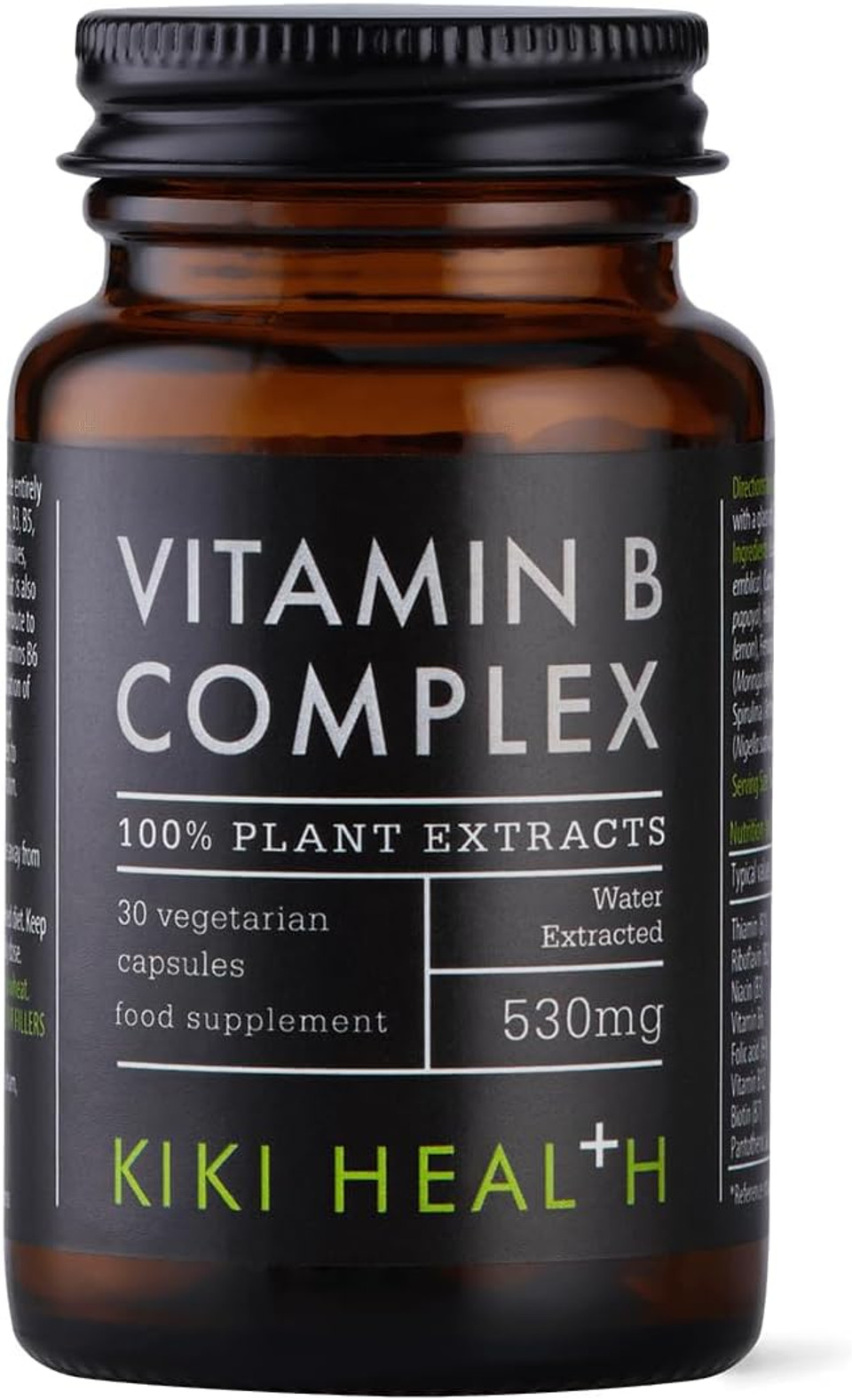 KIKI Health Plant-Based Vitamin B Complex Including B1, B2, B3, B5, B6, B7, B9, and B12 | Essential Vegan-Friendly B Vitamins for Optimal Health and Energy Support | 30 Vegi Capsules Water Extracted KIKI Health Plant-Based Vitamin B Complex Including B1, B2, B3, B5, B6, B7, B9, and B12 | Essential Vegan-Friendly B Vitamins for Optimal Health and Energy Support | 30 Vegi Capsules Water Extracted