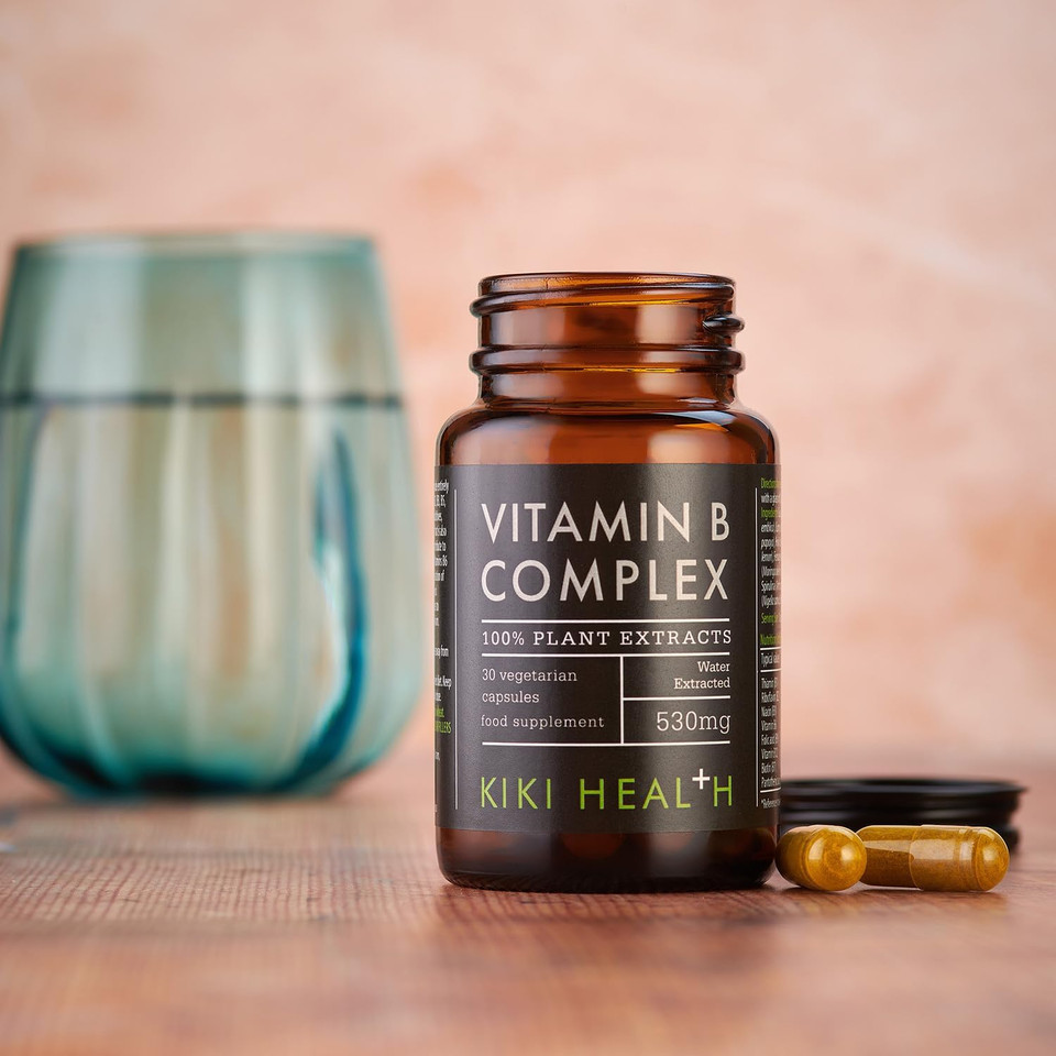 KIKI Health Plant-Based Vitamin B Complex Including B1, B2, B3, B5, B6, B7, B9, and B12 | Essential Vegan-Friendly B Vitamins for Optimal Health and Energy Support | 30 Vegi Capsules Water Extracted KIKI Health Plant-Based Vitamin B Complex Including B1, B2, B3, B5, B6, B7, B9, and B12 | Essential Vegan-Friendly B Vitamins for Optimal Health and Energy Support | 30 Vegi Capsules Water Extracted