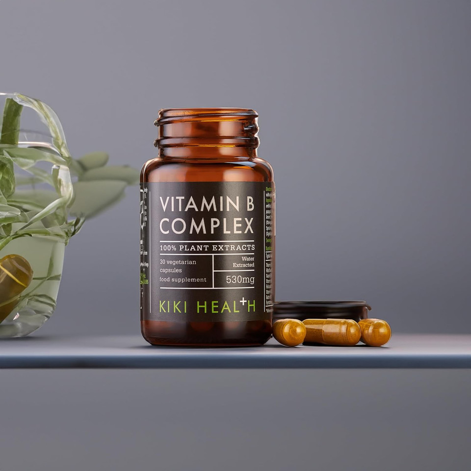 KIKI Health Plant-Based Vitamin B Complex Including B1, B2, B3, B5, B6, B7, B9, and B12 | Essential Vegan-Friendly B Vitamins for Optimal Health and Energy Support | 30 Vegi Capsules Water Extracted KIKI Health Plant-Based Vitamin B Complex Including B1, B2, B3, B5, B6, B7, B9, and B12 | Essential Vegan-Friendly B Vitamins for Optimal Health and Energy Support | 30 Vegi Capsules Water Extracted