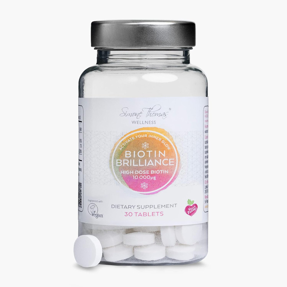 Simone Thomas Wellness, Biotin Brilliance Tablets. High Dose Biotin. 1 Month Supply