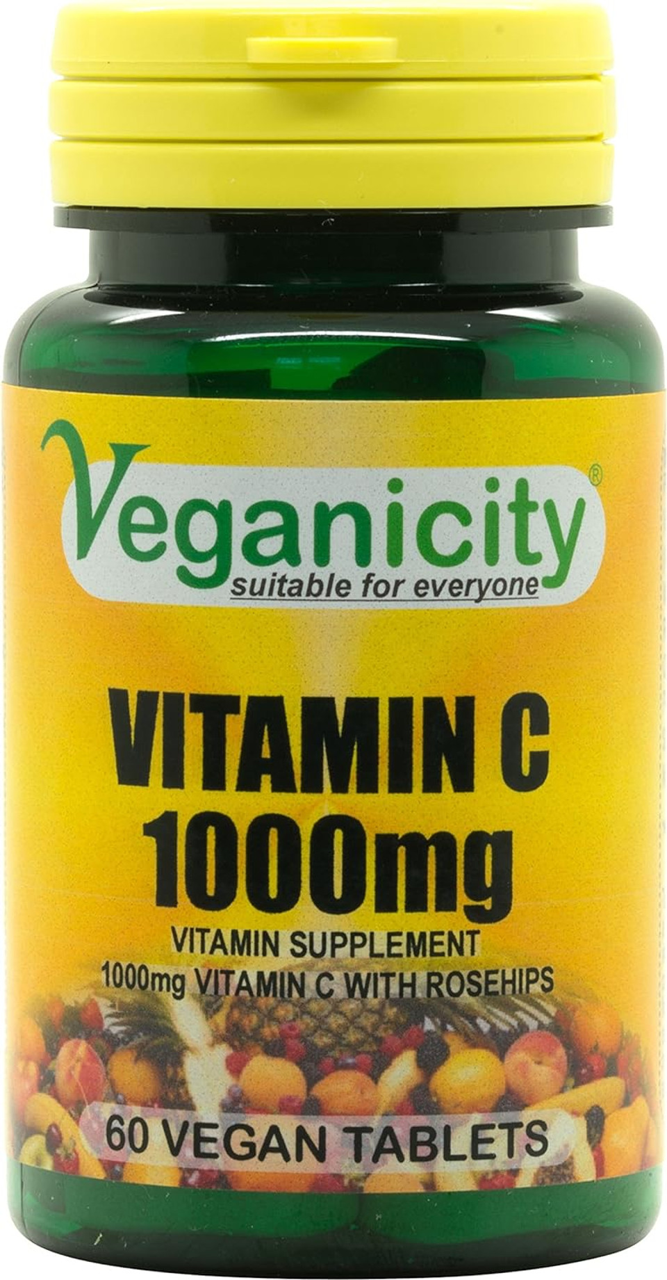 Veganicity Veganicity Vitamin C 1000Mg: Antioxidant Vitamin C Supplement: 60 Tablets