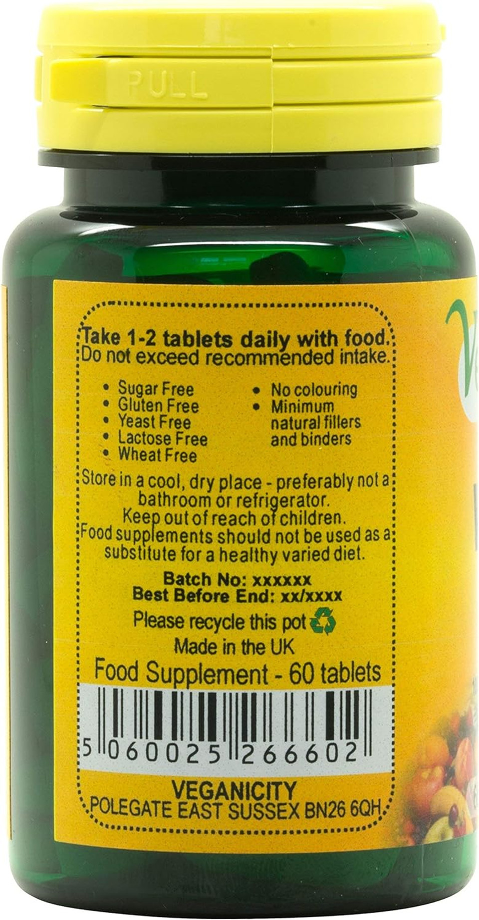 Veganicity Veganicity Vitamin C 1000Mg: Antioxidant Vitamin C Supplement: 60 Tablets