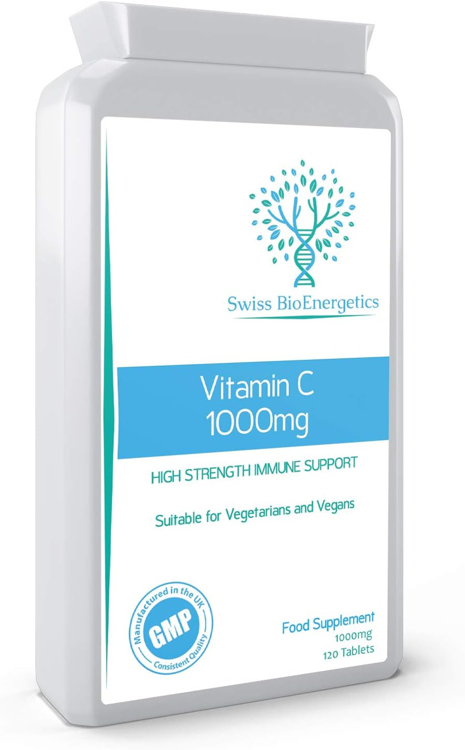 Vitamin C 1000Mg 120 Tablets  High Strength Immune Support Contributes To The Reduction Of Tiredness And Fatigue And To Normal Energy Yielding Metabolism.  Exclusively Manufactured In The Uk