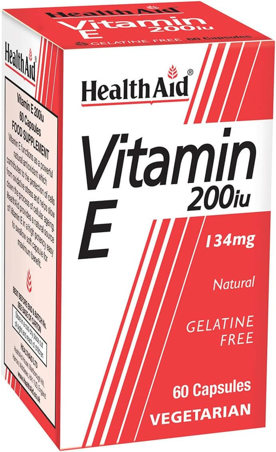 Healthaid Vitamin E 200Iu - 60 Vegicaps