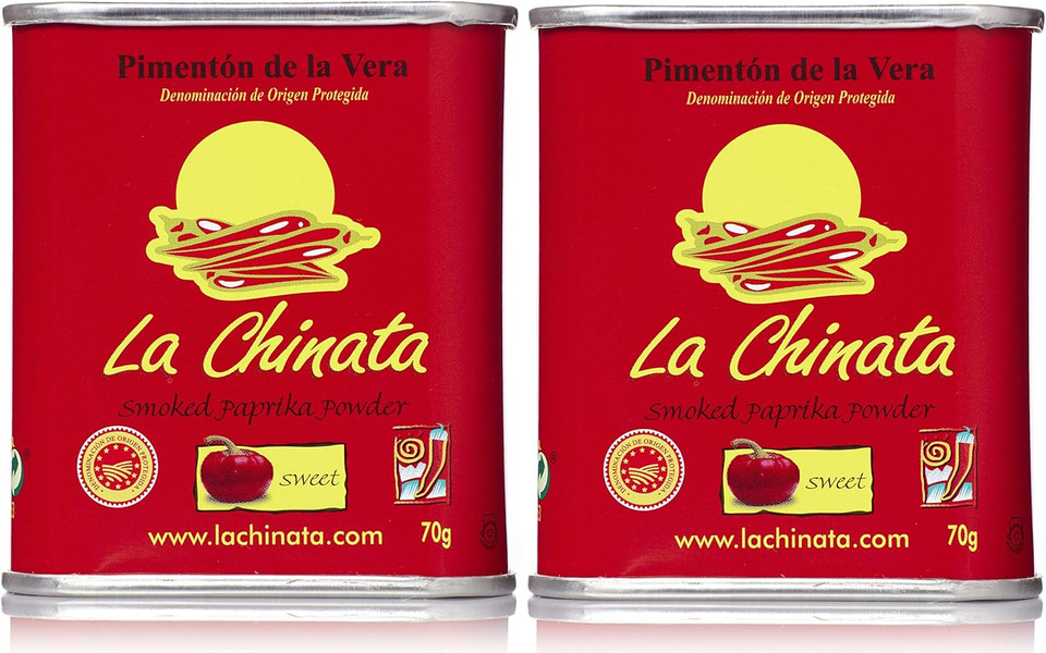 Smoked Paprika - LA CHINATA - DOP La Vera - Gluten Free (Sweet, 70g Can X 2)