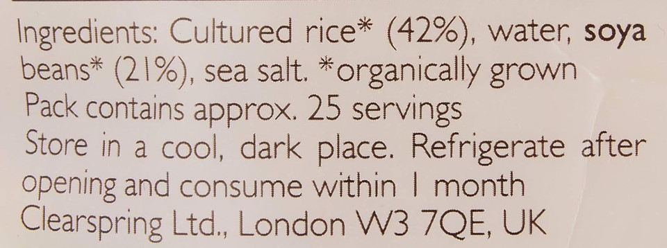 Clearspring Organic Sweet White Miso 250 g