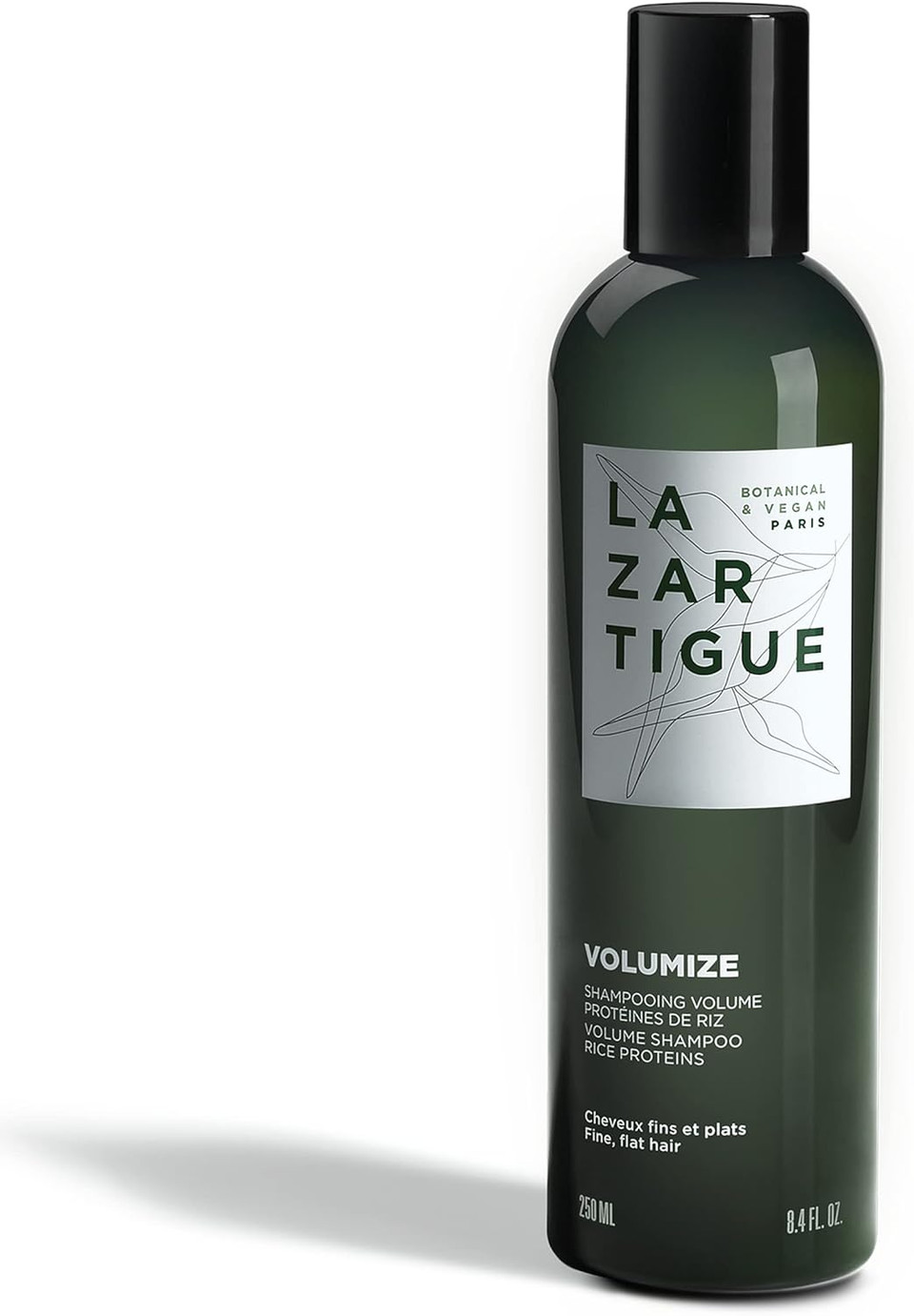 Lazartigue Volumise Shampoo, Enriched With Rice Proteins, Gives Body & Substance To Fine Hair, Leaves Soft & Shiny, Increased Lasting Natural Volume, Vegan, 250Ml