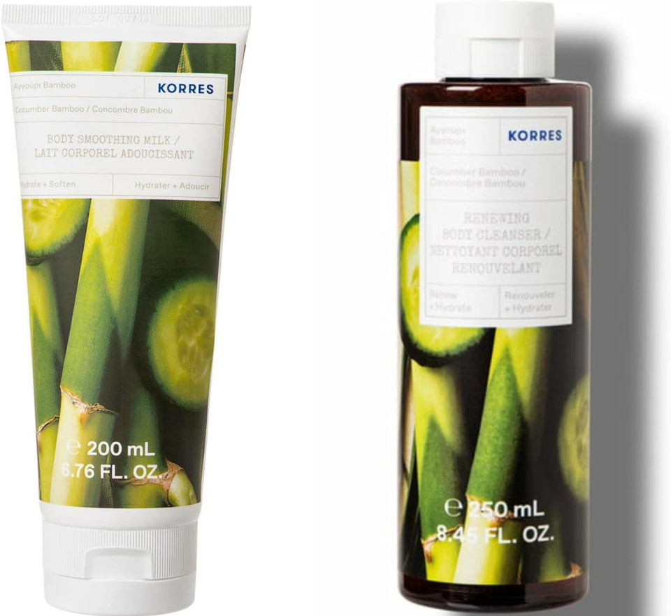 Korres | The Cucumber Bamboo Body Collection | 450Ml (Newly Sealed, Unboxed)